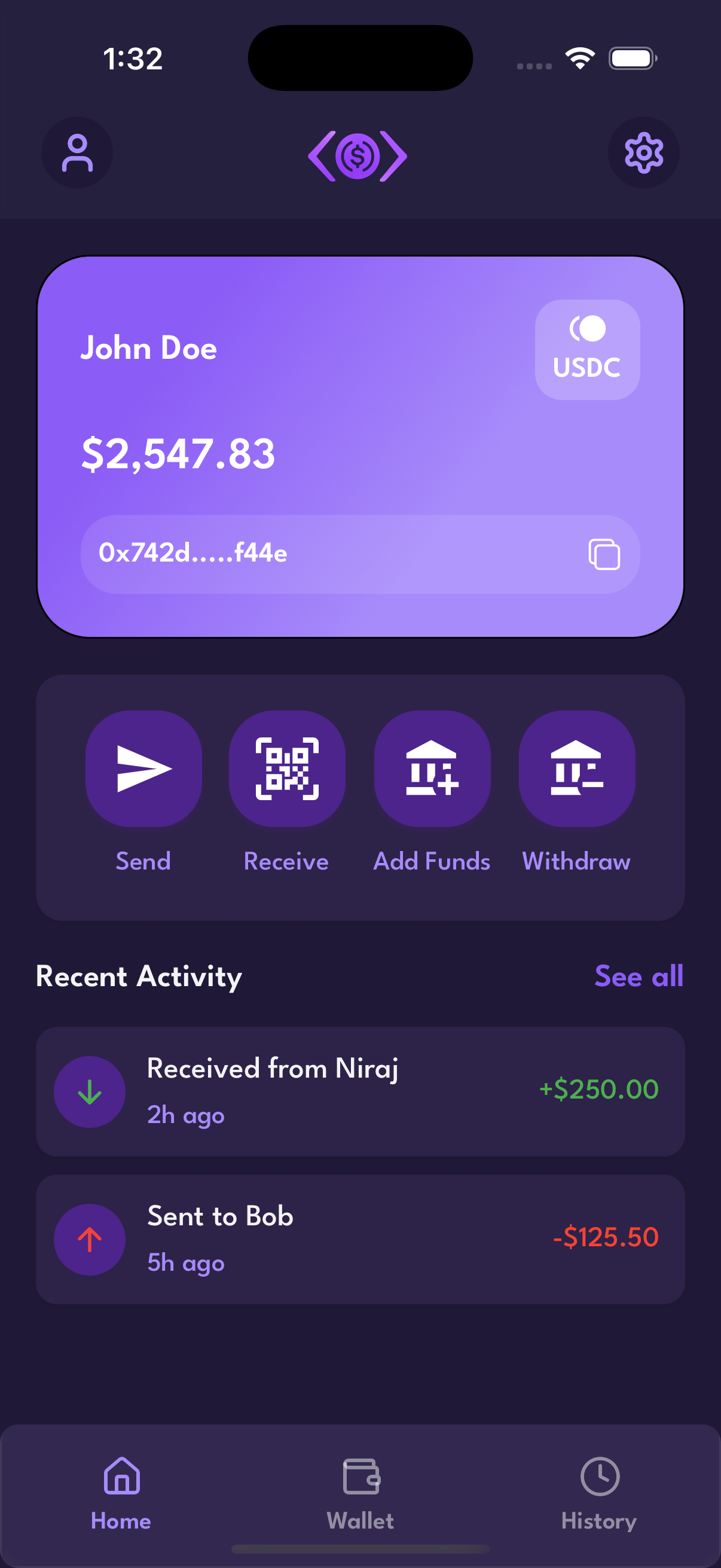 Home Dashboard